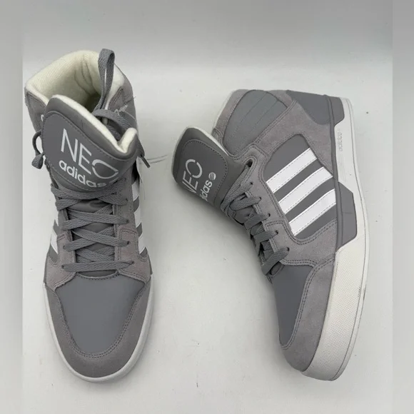 BRAND NEW 2012 Adidas NEO Upshur Basketball Gray High Tops G66472 Size 11 US - Picture 4 of 8